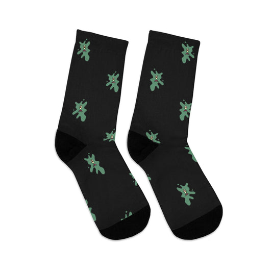 eco-friendly crew socks - squished pattern - JellyfishParty