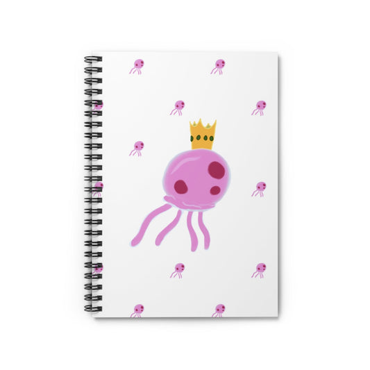 king jellyfish spiral notebook - ruled line - JellyfishParty