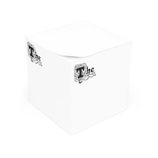 "The" - sticky note cube