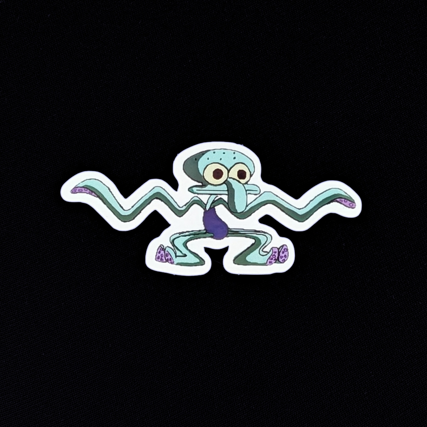 dancing squid sticker