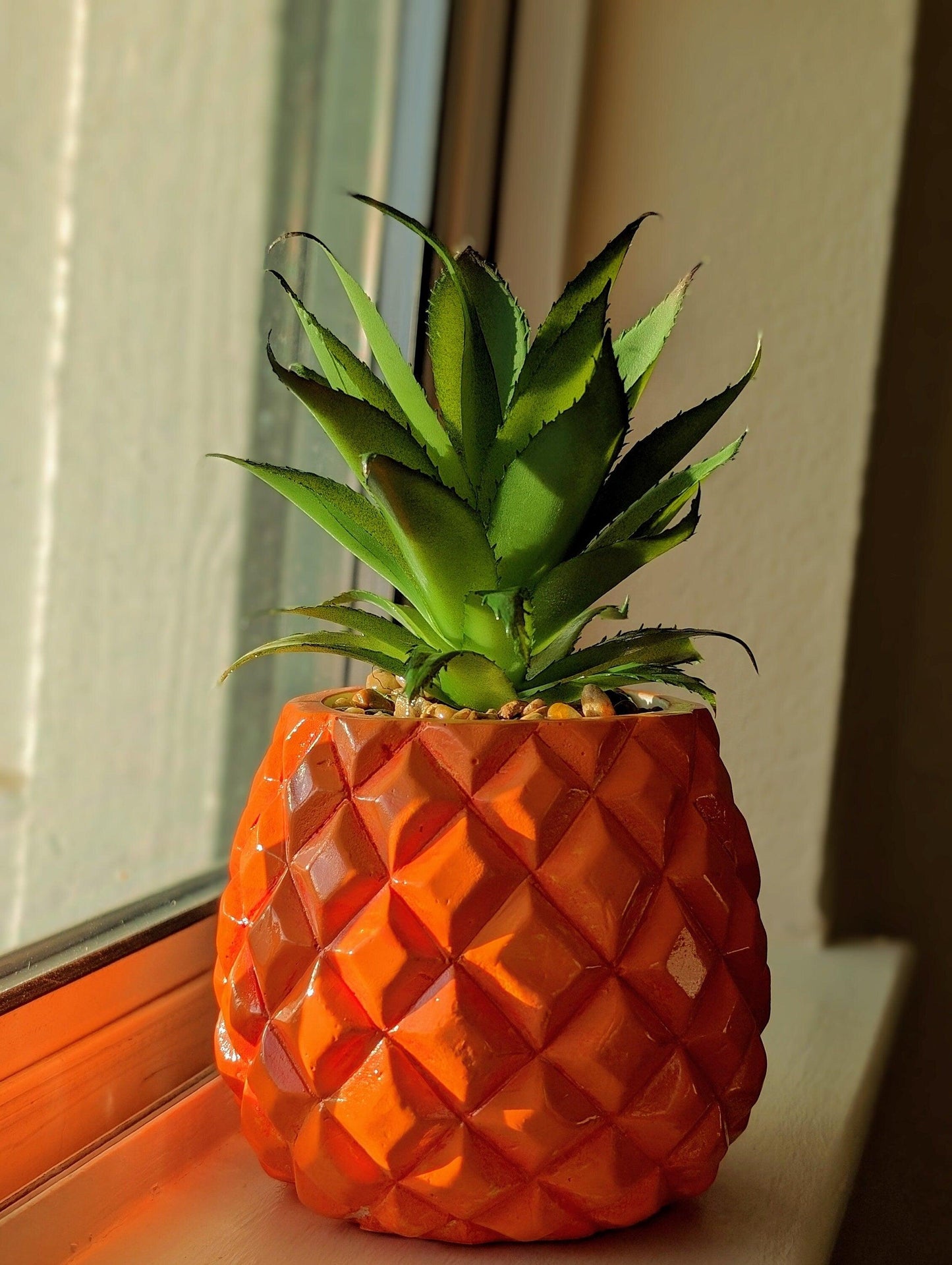 pineapple plant - beach house decor - JellyfishParty