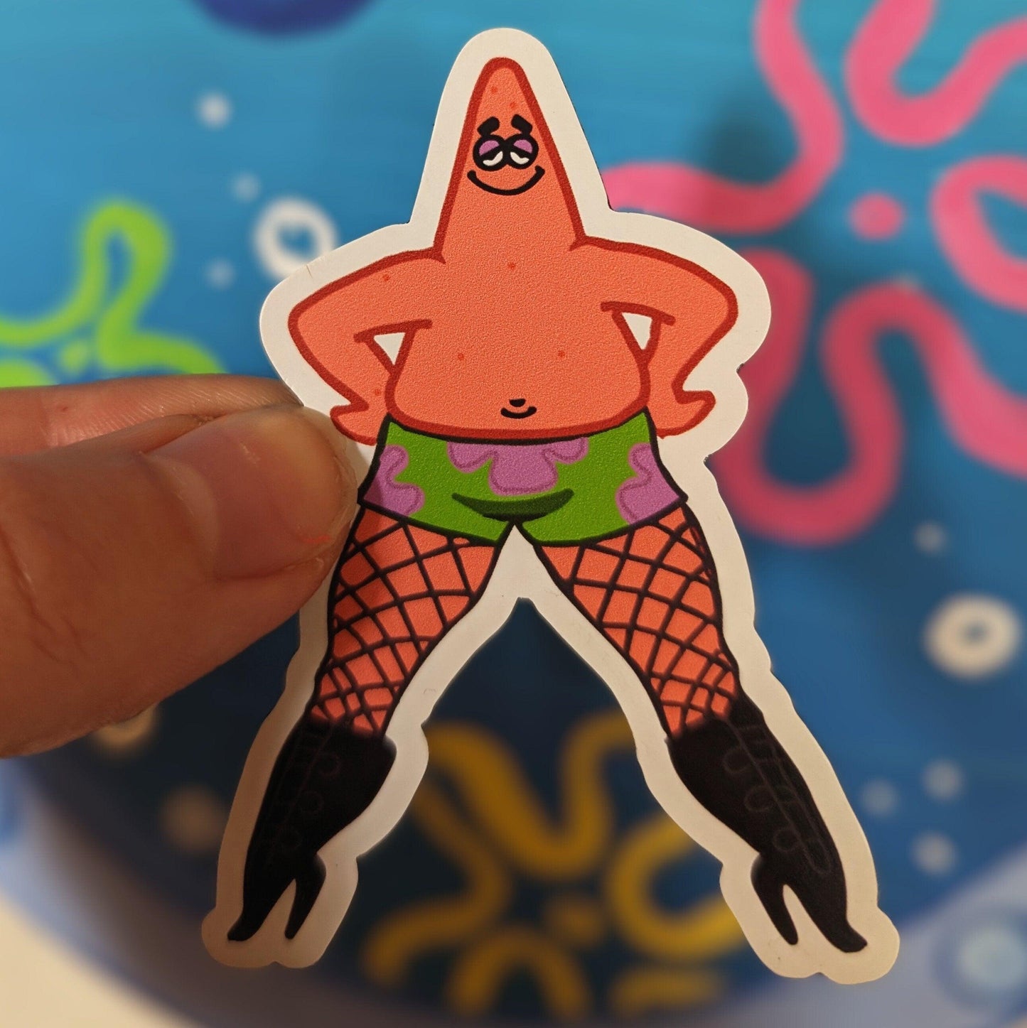 sassy starfish in heels refrigerator magnet - JellyfishParty