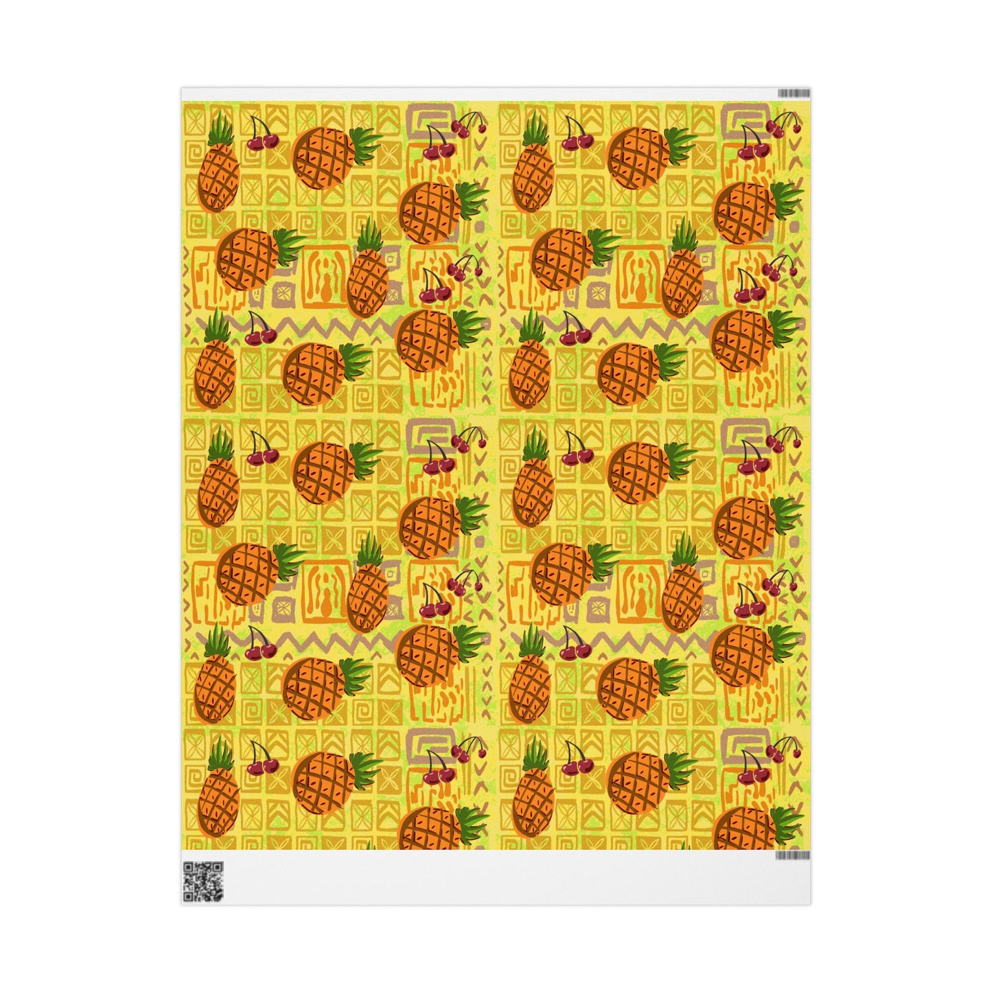 pineapple tiki wrapping paper