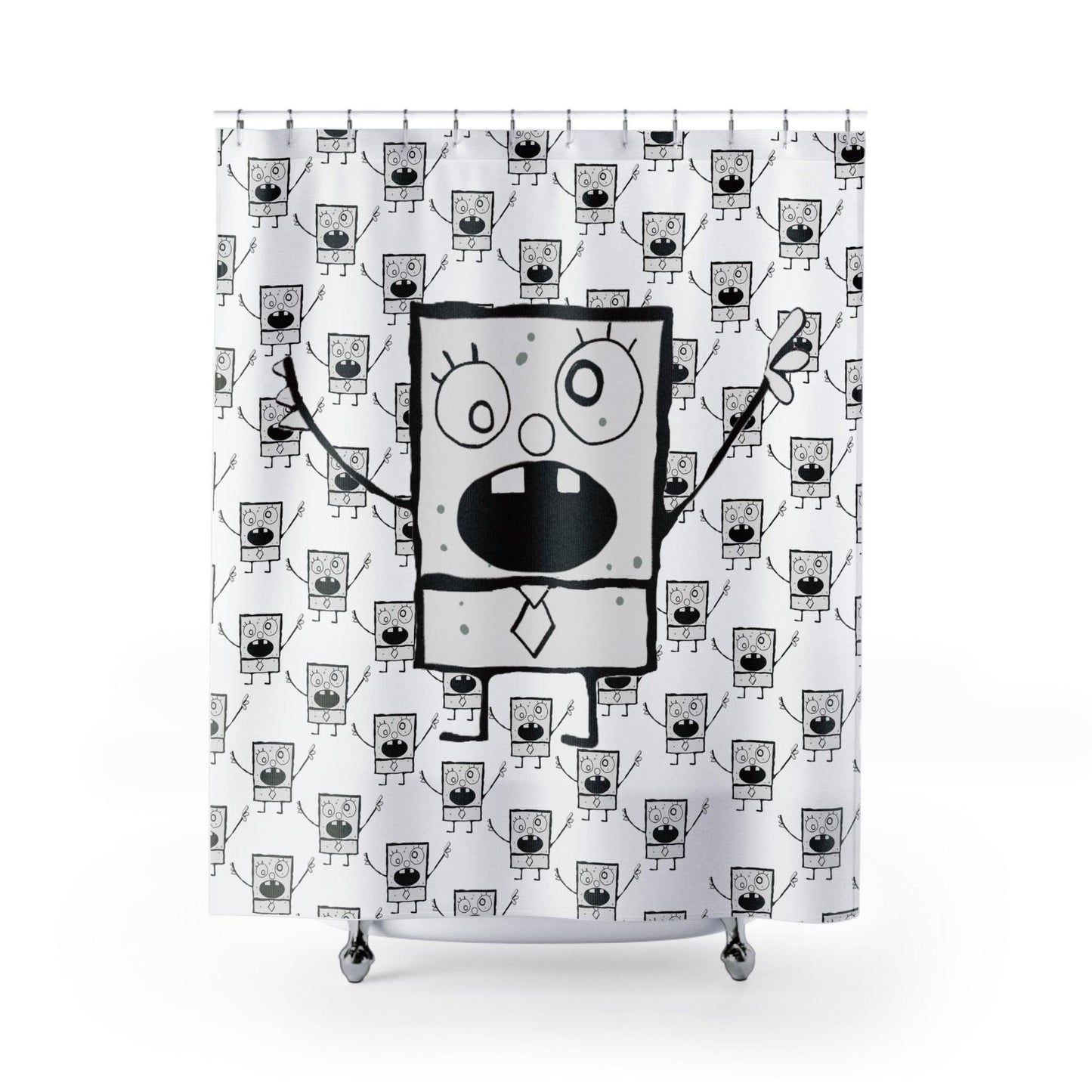 doodle shower curtain - JellyfishParty