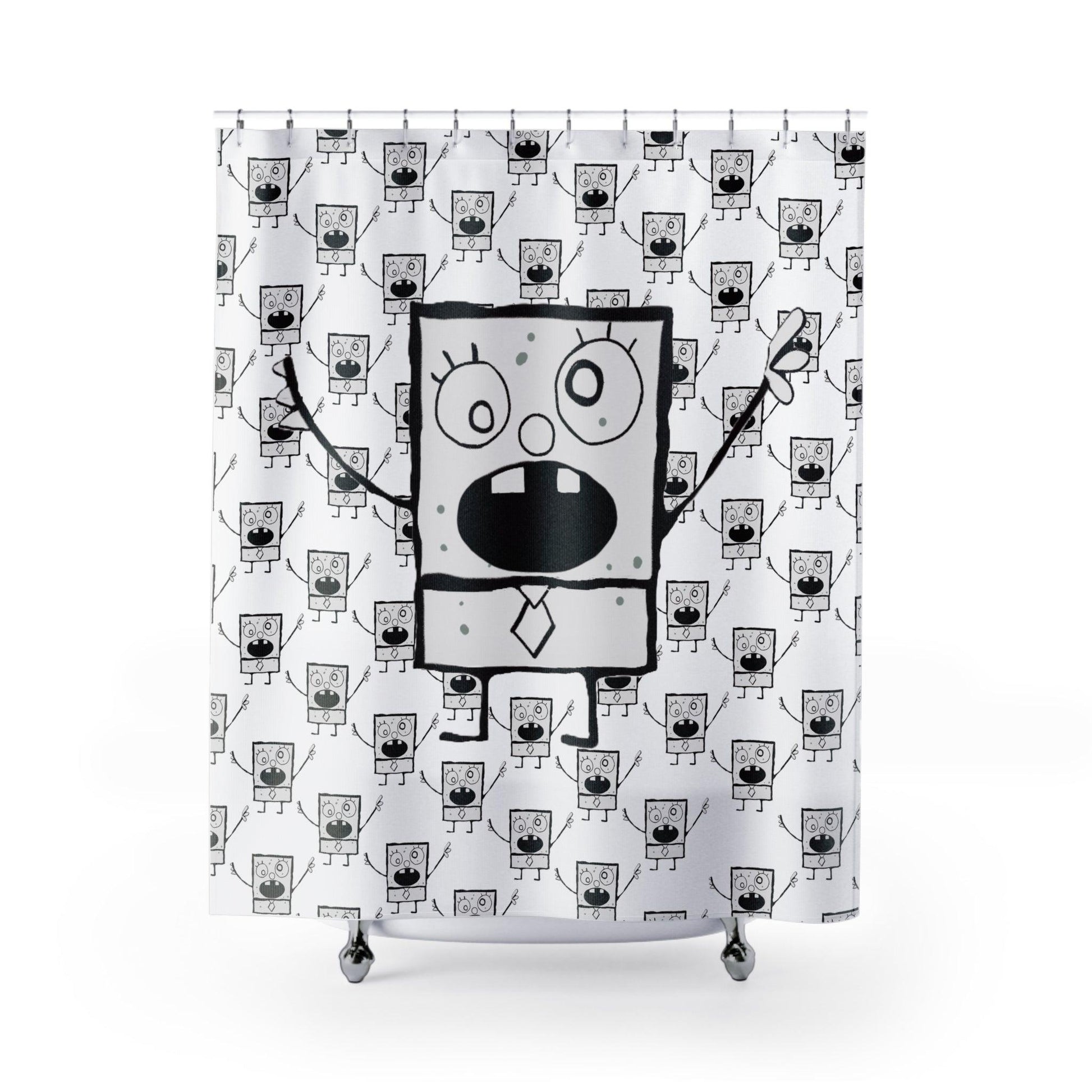 doodle shower curtain - JellyfishParty
