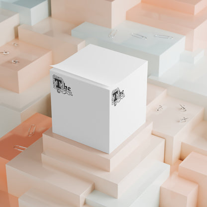 "The" - sticky note cube