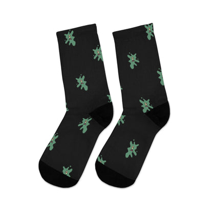 eco-friendly crew socks - squished pattern - JellyfishParty