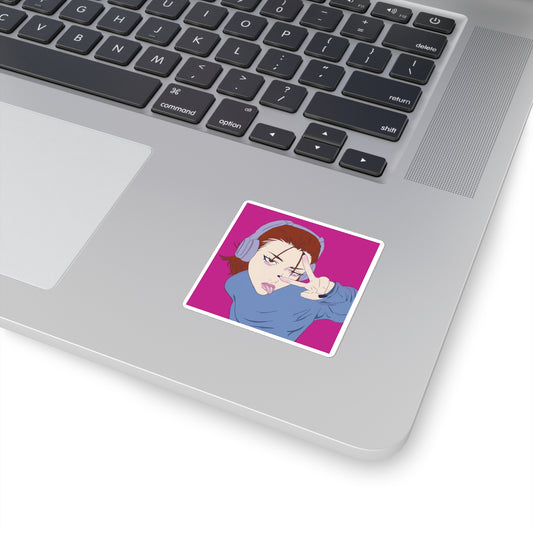 self-portrait anime girl sticker