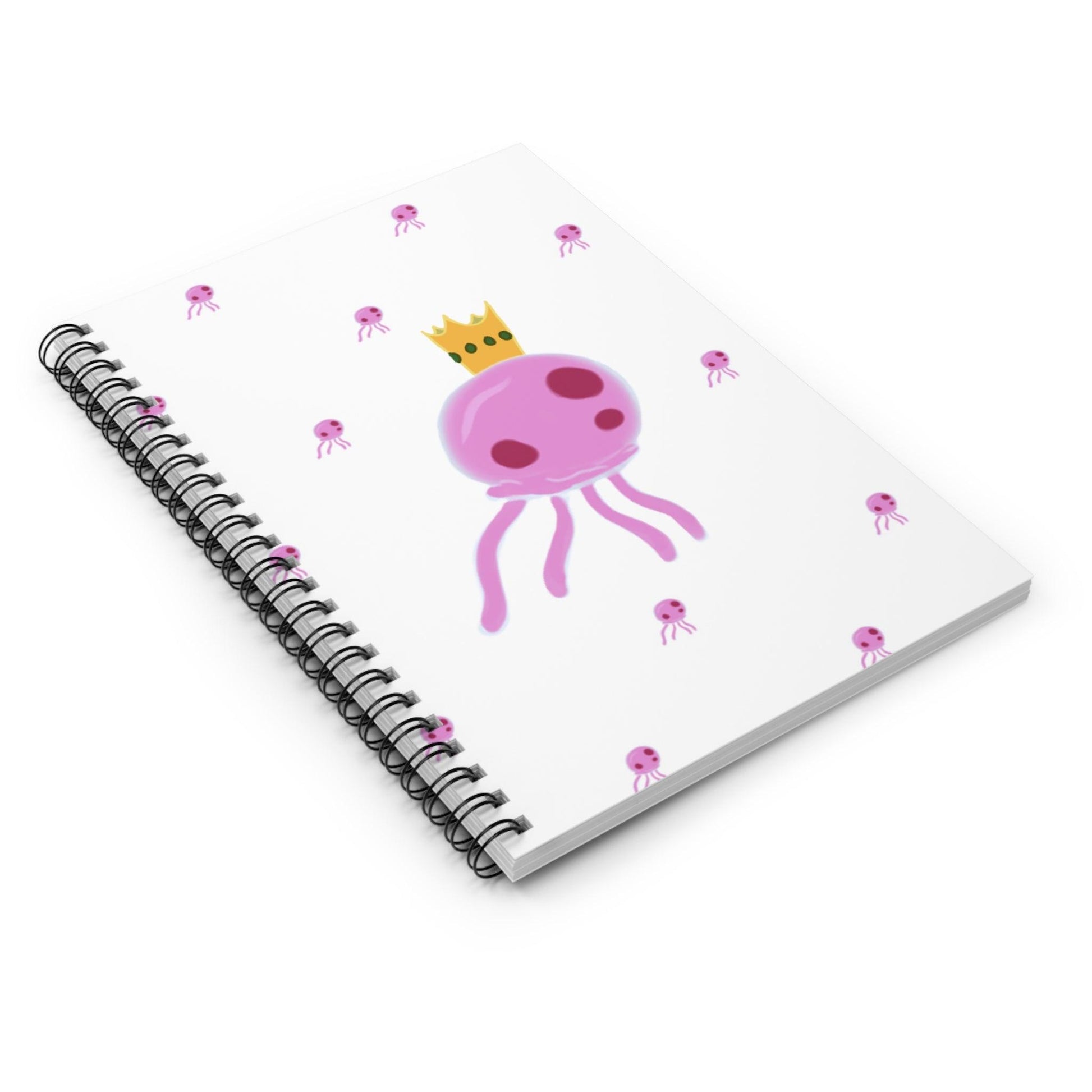 king jellyfish spiral notebook - ruled line - JellyfishParty