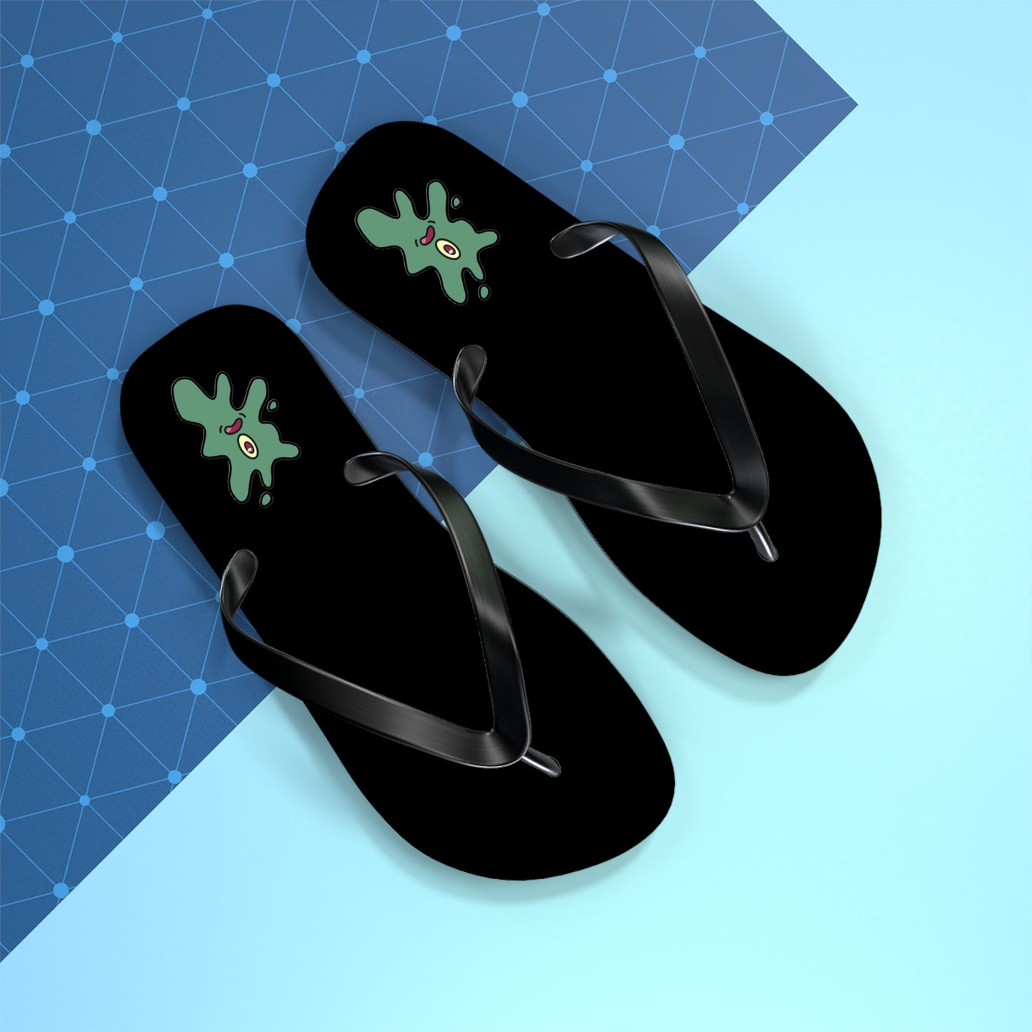 squished flip flops