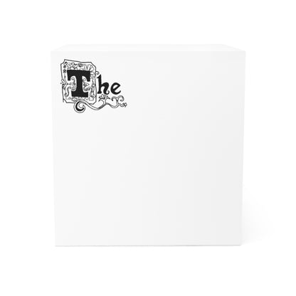 "The" - sticky note cube
