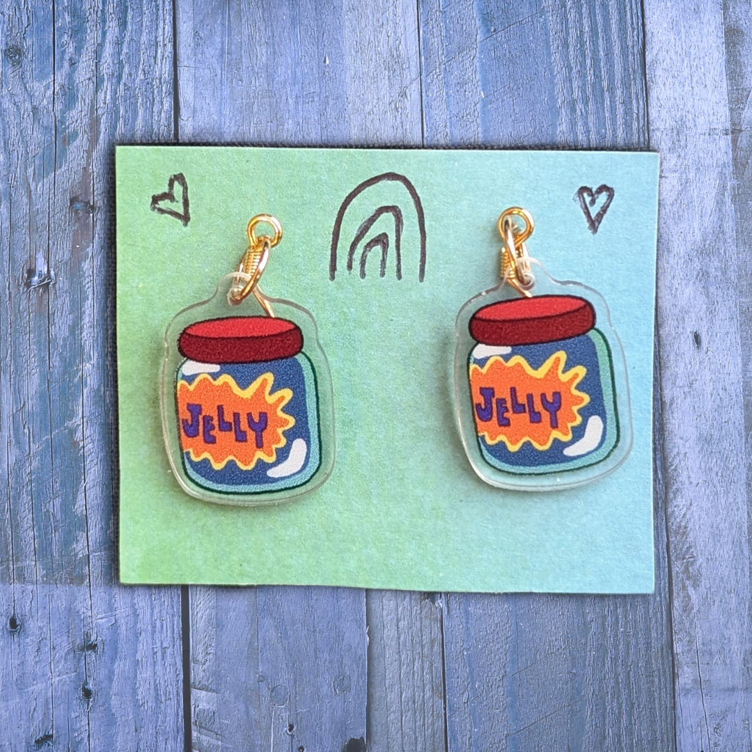 jelly jar earrings