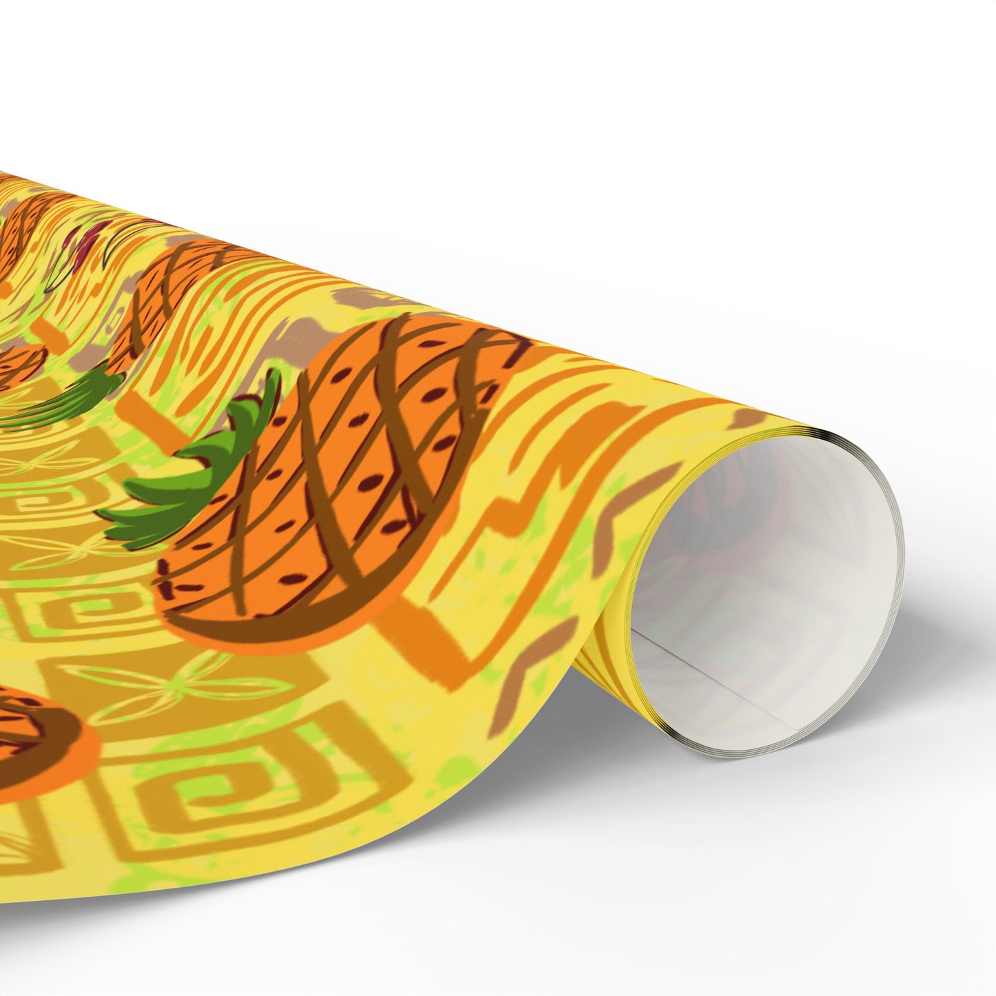 pineapple tiki wrapping paper