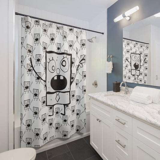 doodle shower curtain - JellyfishParty