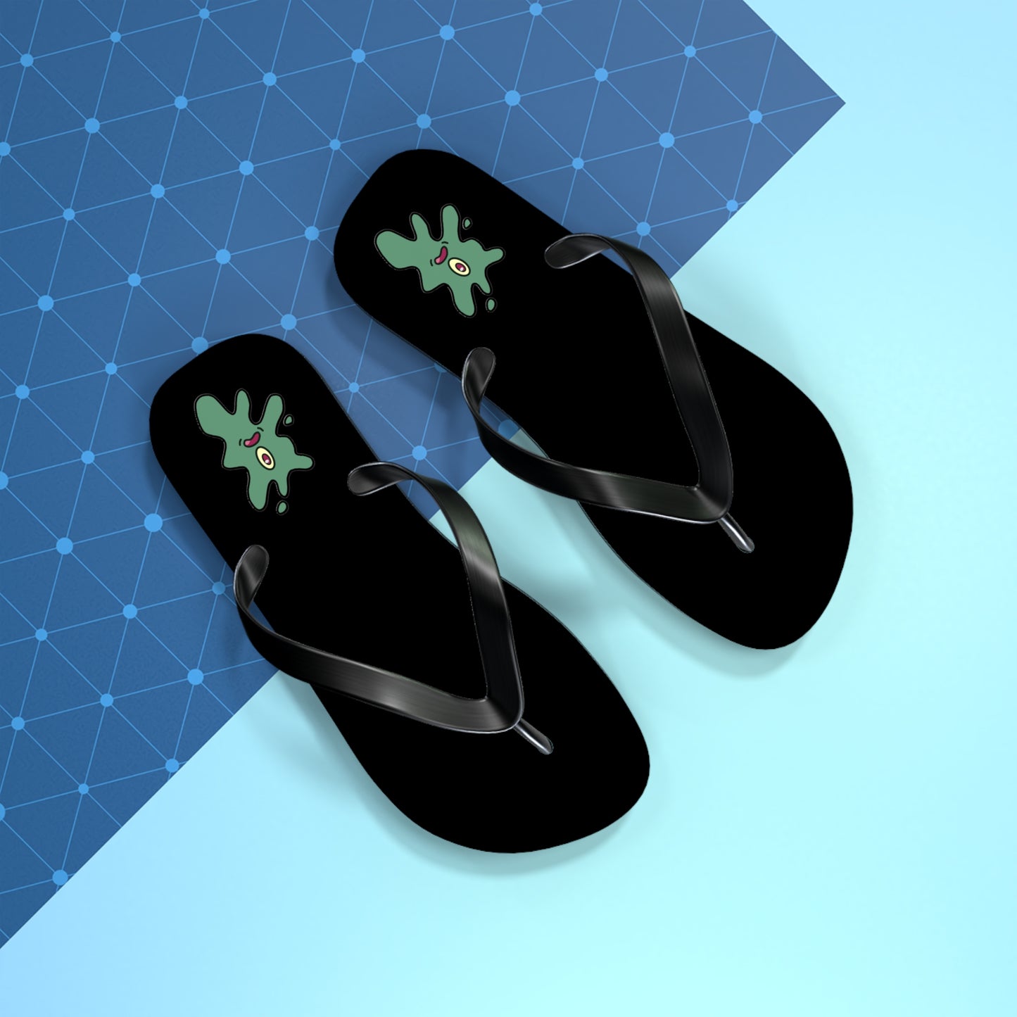 squished flip flops