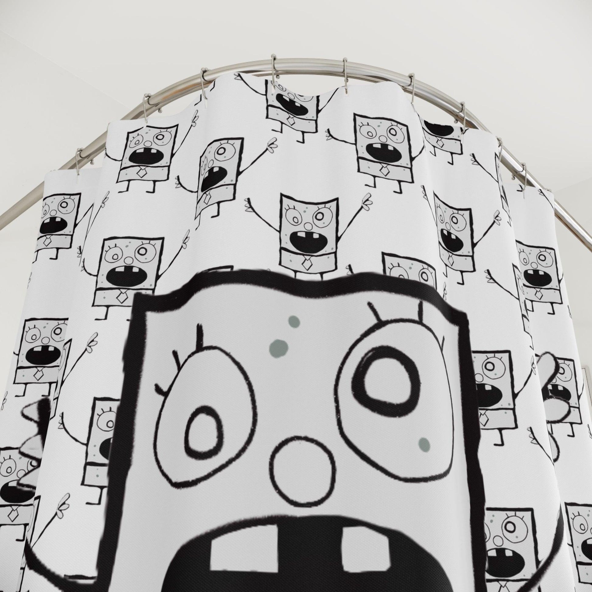 doodle shower curtain - JellyfishParty