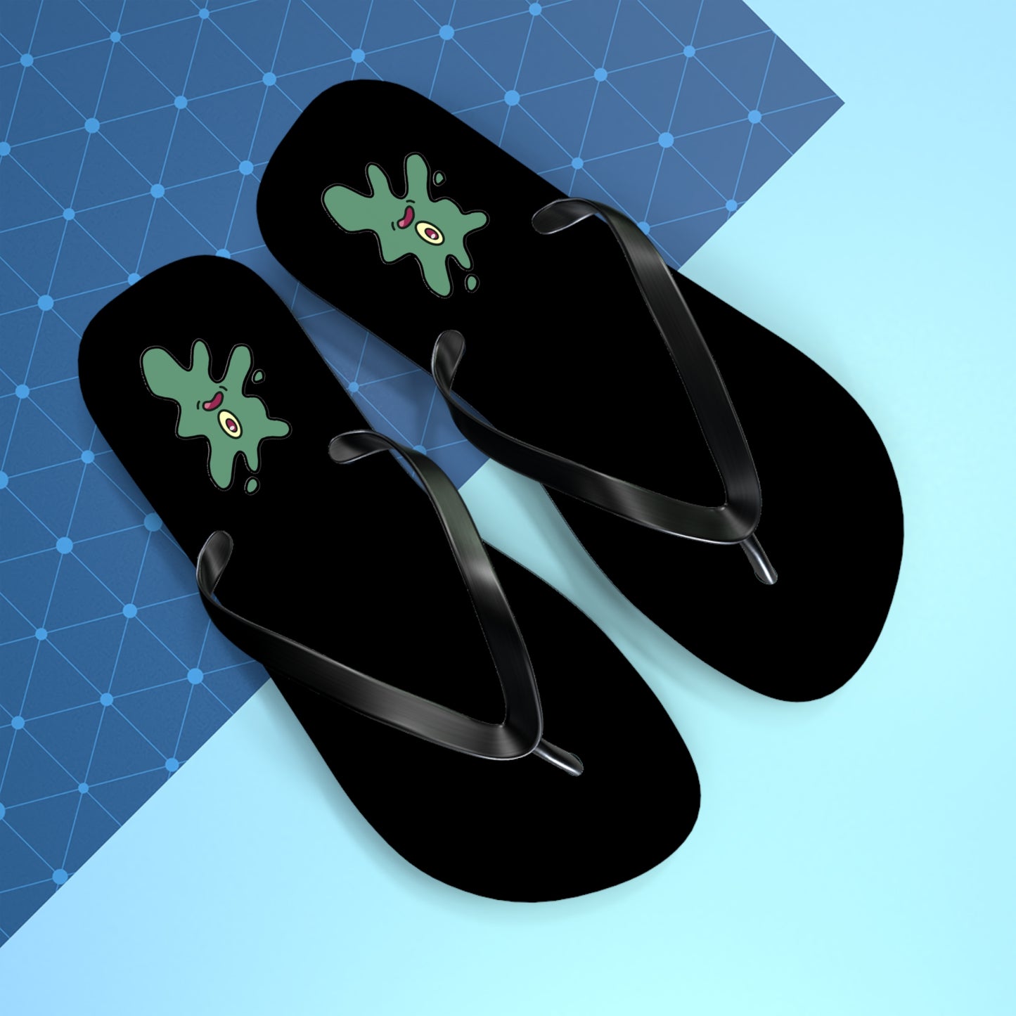 squished flip flops