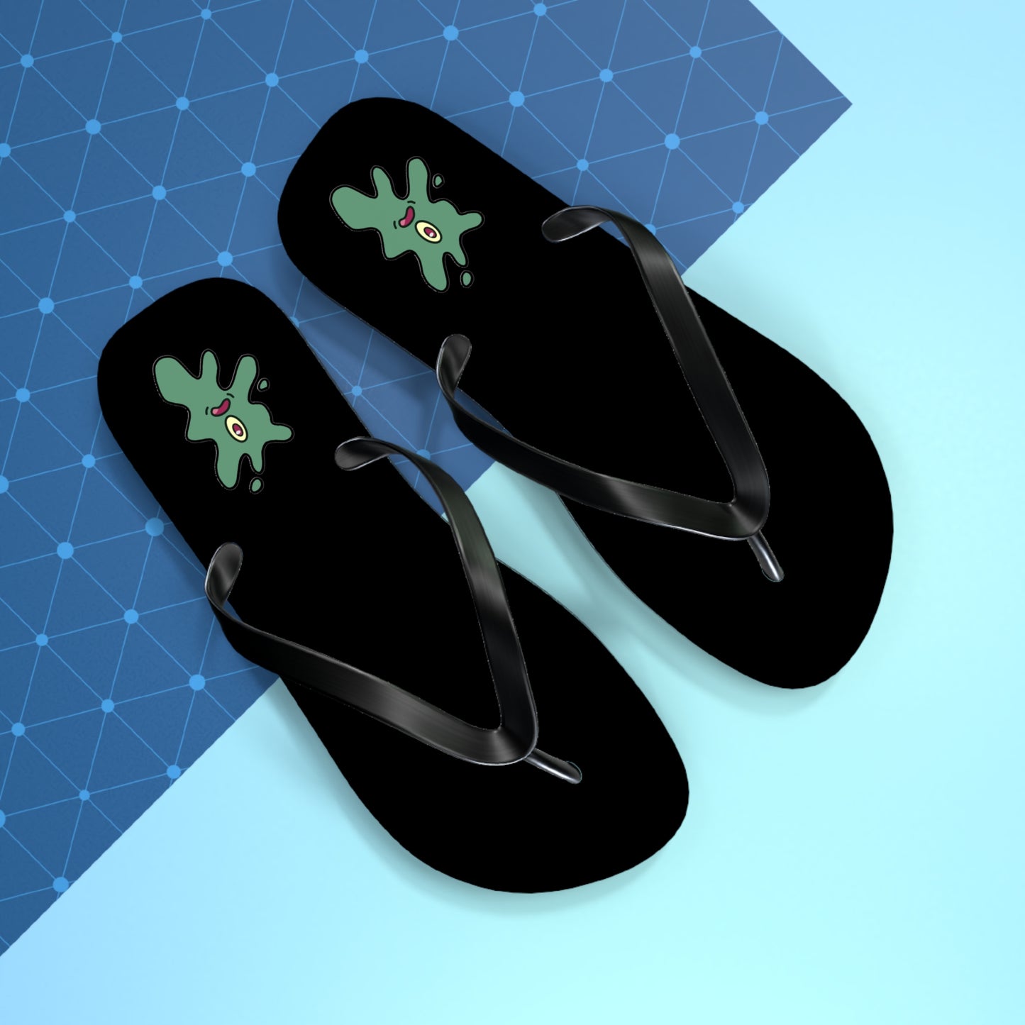 squished flip flops