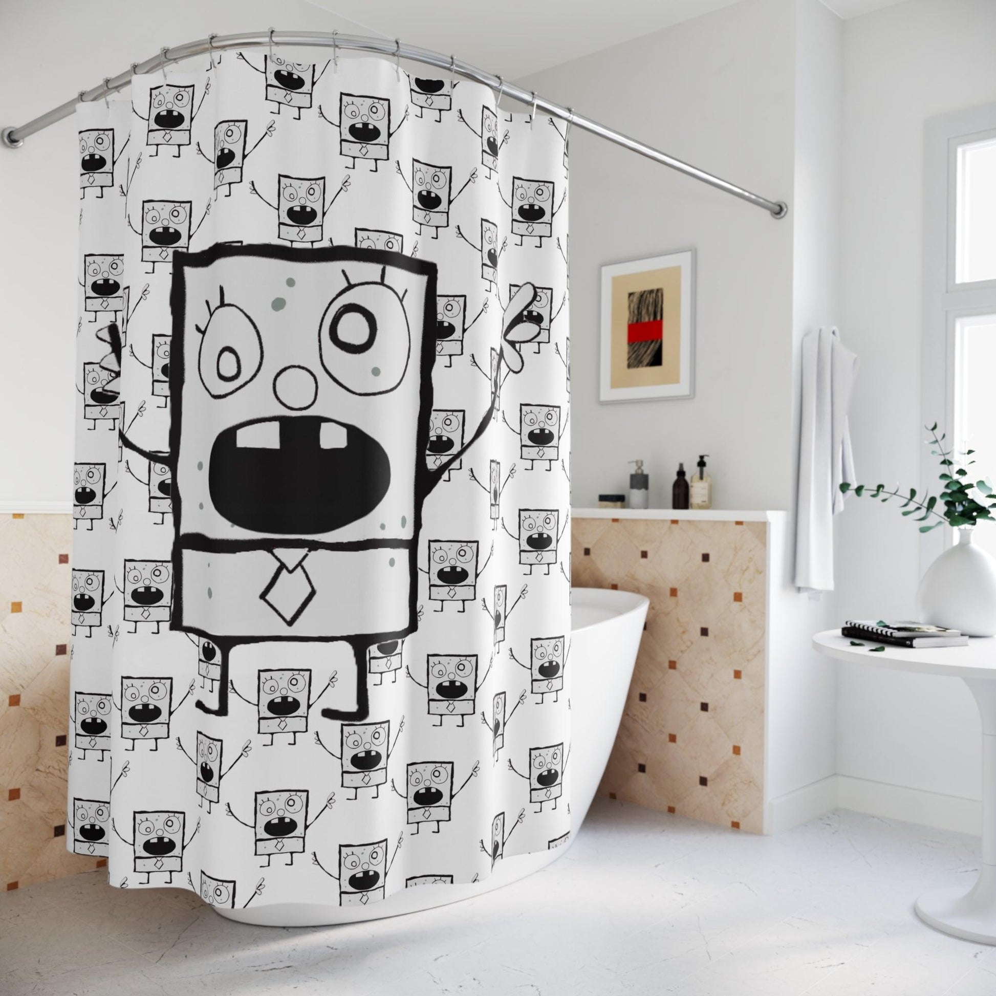 doodle shower curtain - JellyfishParty