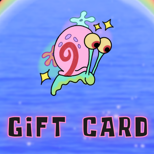 Gift card design with a jellyfish illustration and 'JellyfishParty' text on a blue background.