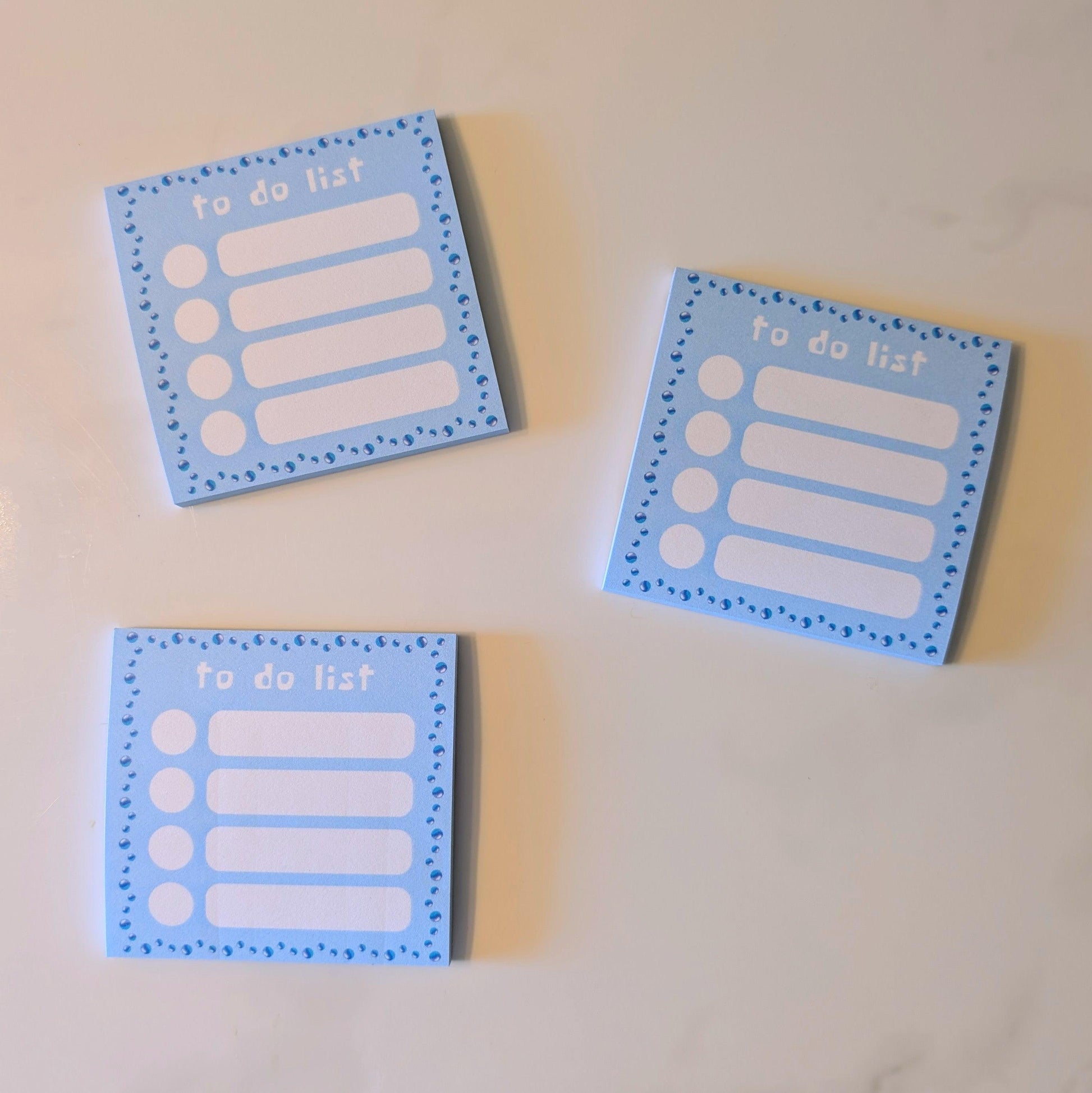 bubbles to do list - sticky notepad - JellyfishParty