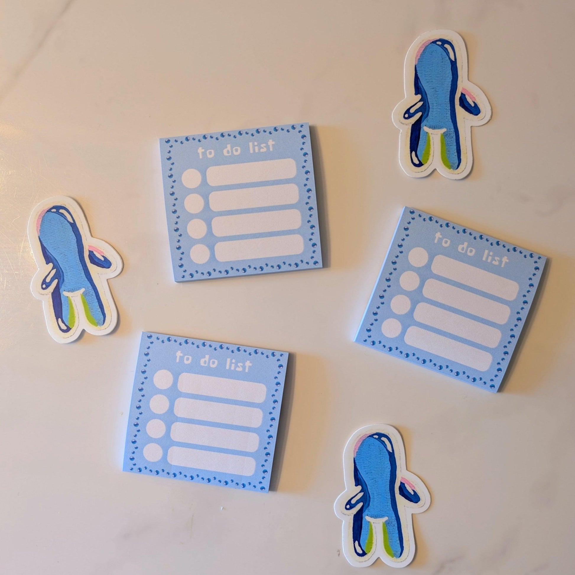 bubbles to do list - sticky notepad - JellyfishParty