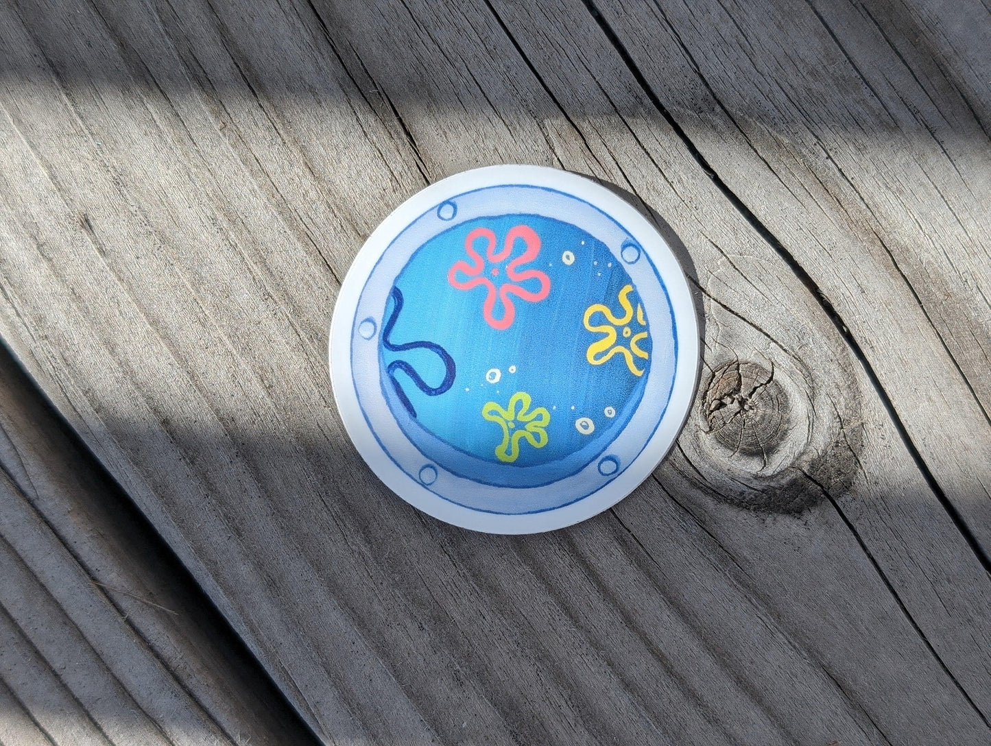 underwater ocean view window vinyl sticker - JellyfishParty