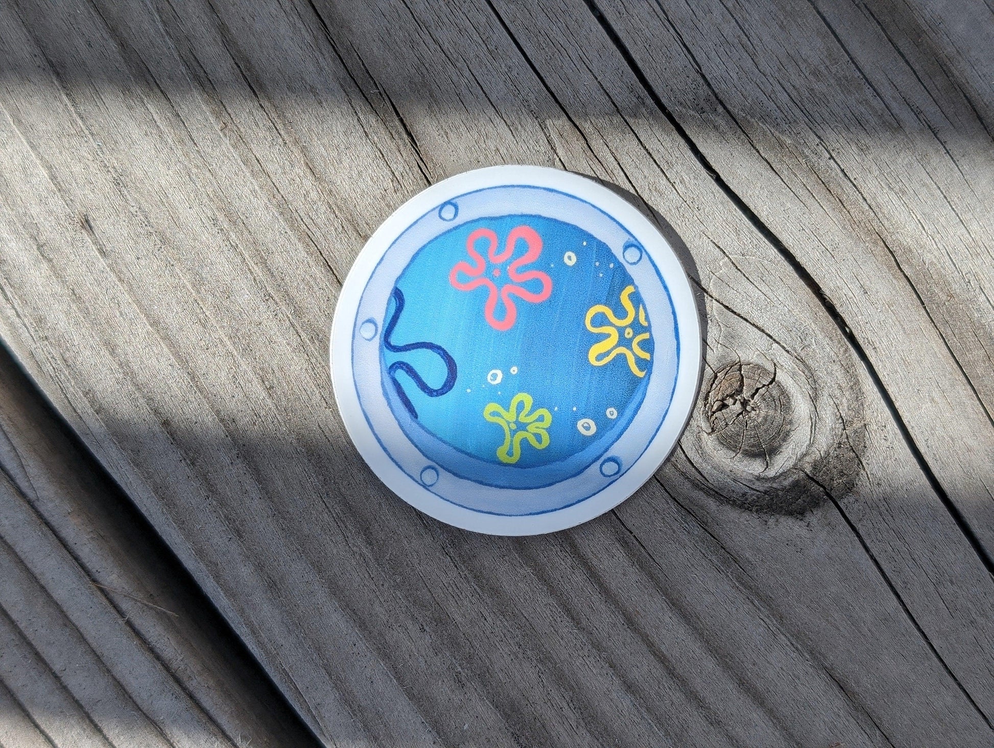 underwater ocean view window vinyl sticker - JellyfishParty