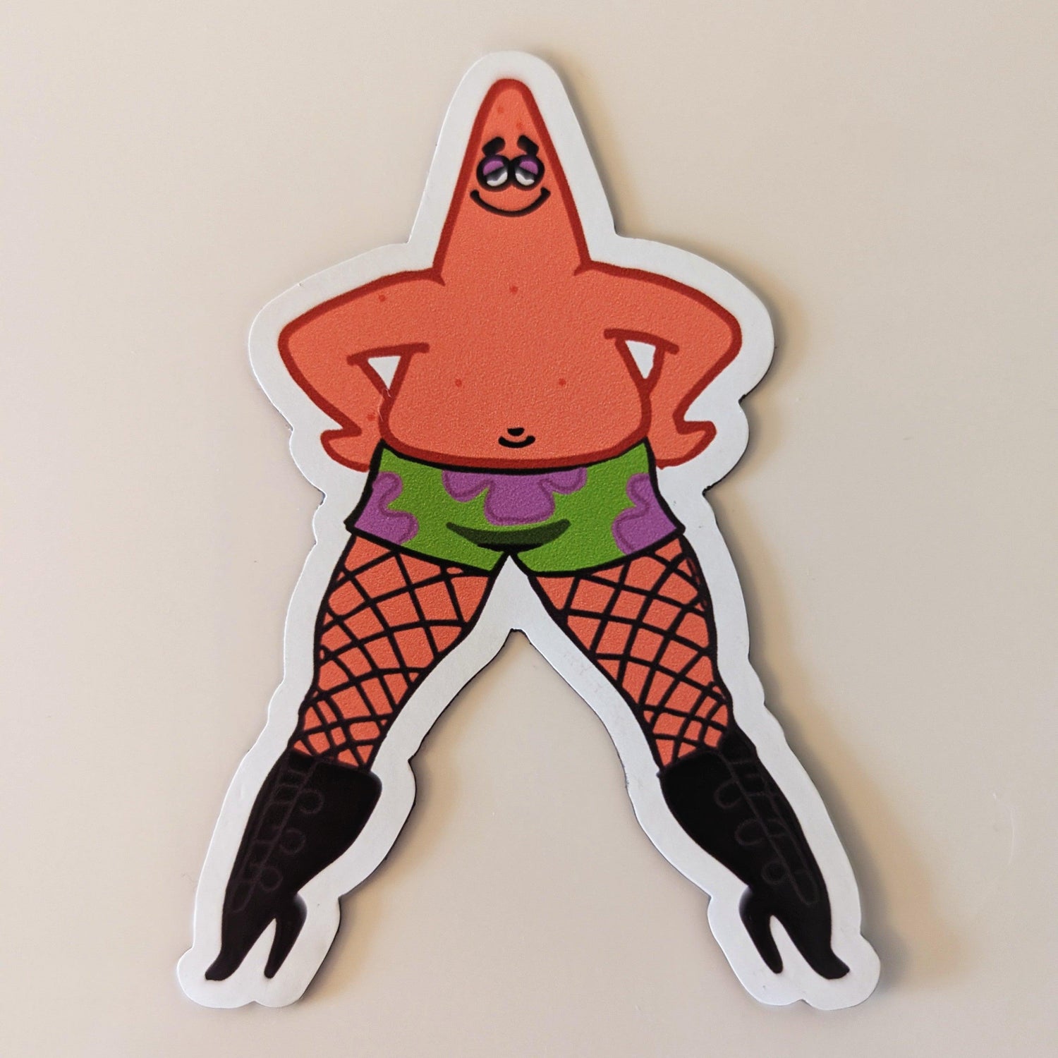 mini patrick in heels sticker - JellyfishParty
