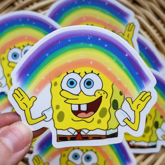 NEW imagination rainbow sea sponge magnet