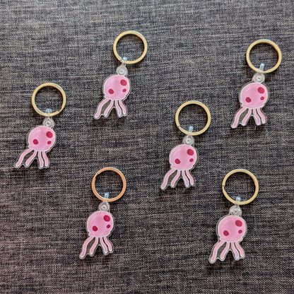 jellyfish keychain with clear casing & key ring - JellyfishParty