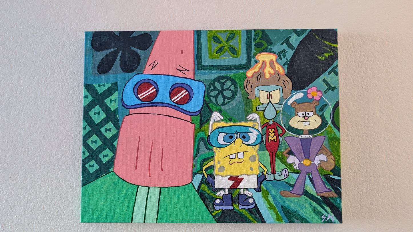 superhero painting