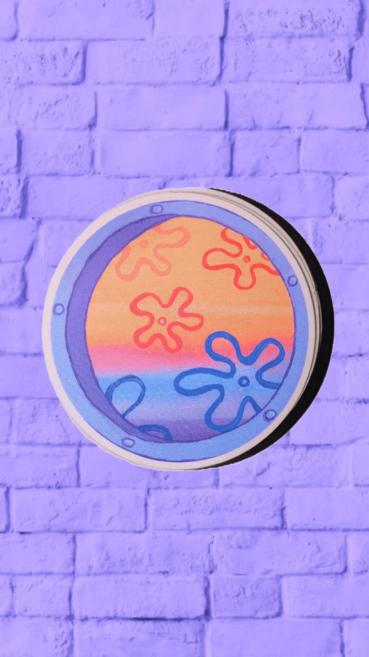 hawaiian sunset window sticker - JellyfishParty
