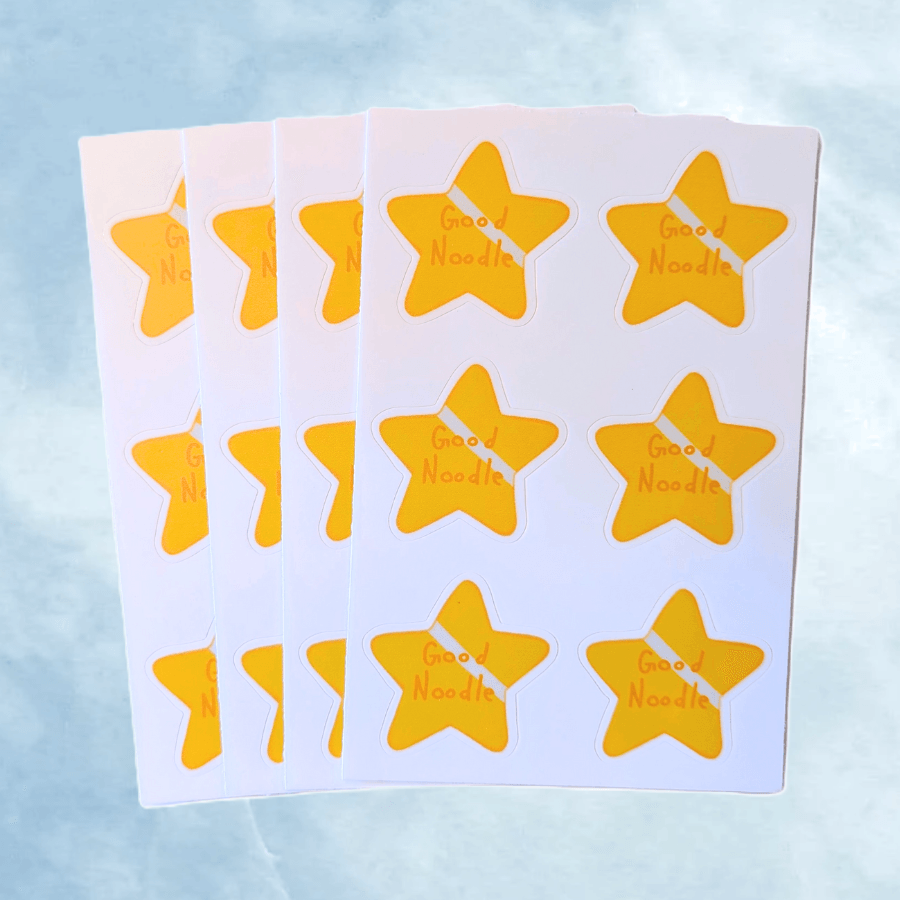 good noodle sticker sheet - JellyfishParty