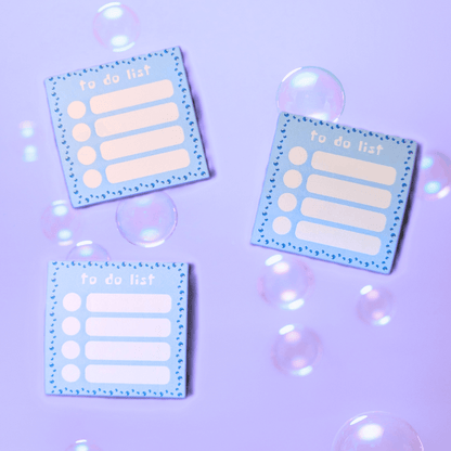bubbles to do list - sticky notepad - JellyfishParty