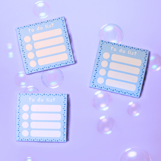 bubbles to do list - sticky notepad - JellyfishParty
