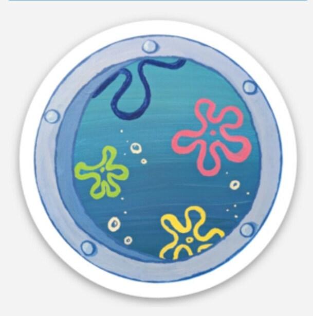 underwater ocean view window magnet - JellyfishParty