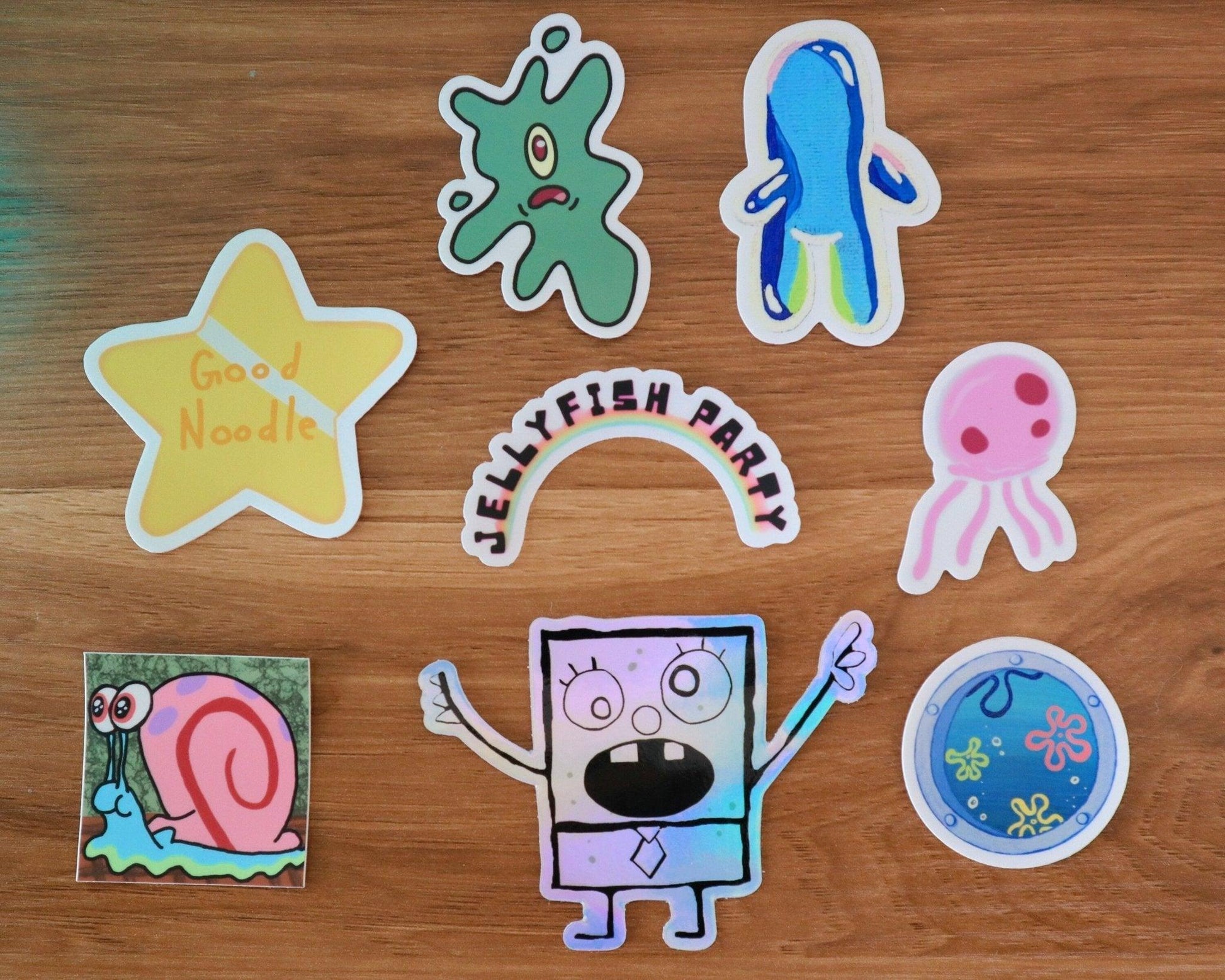 doodle vinyl sticker - JellyfishParty