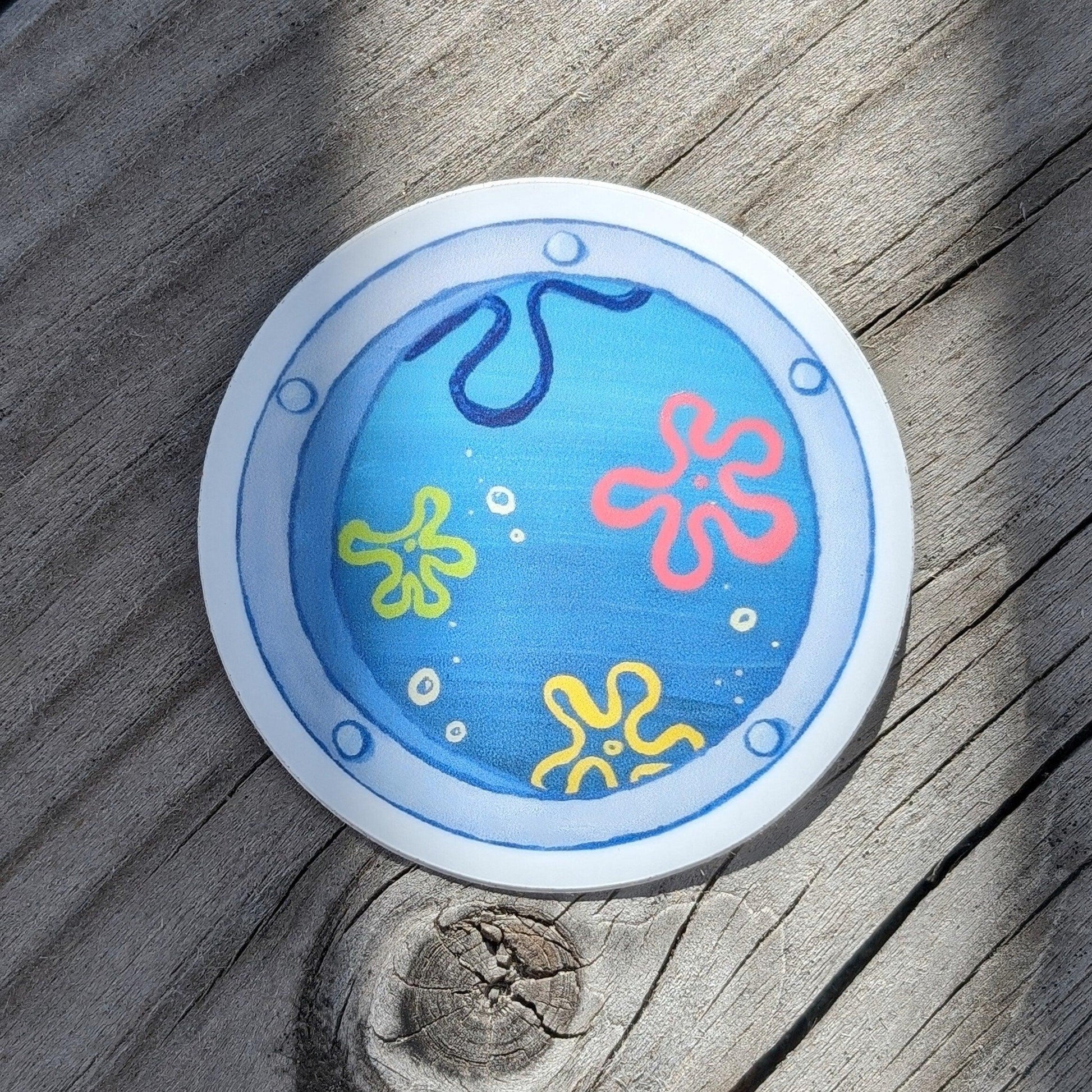 underwater ocean view window vinyl sticker - JellyfishParty