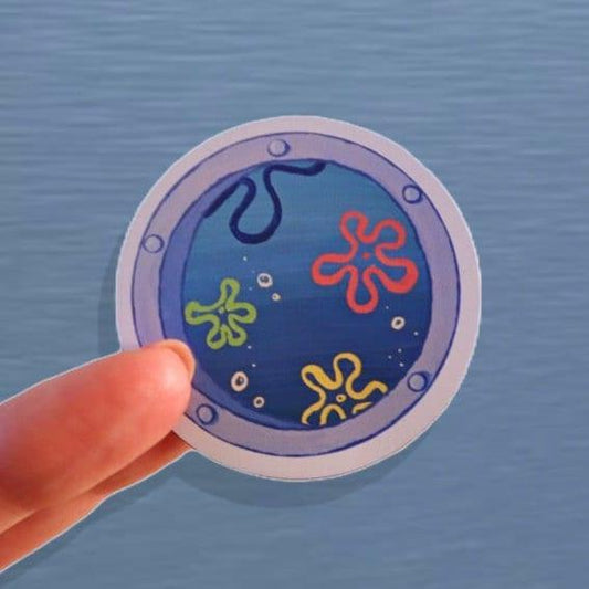 underwater ocean view window magnet - JellyfishParty