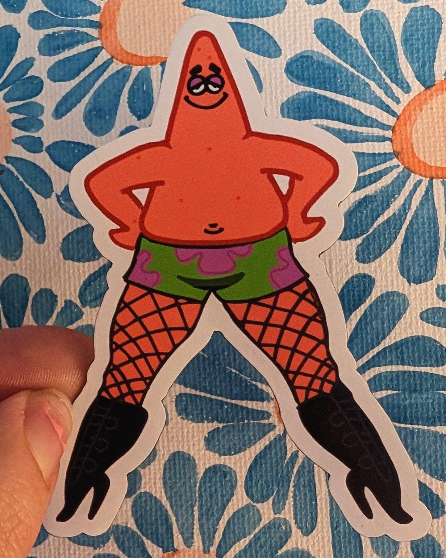 sassy starfish in heels refrigerator magnet - JellyfishParty