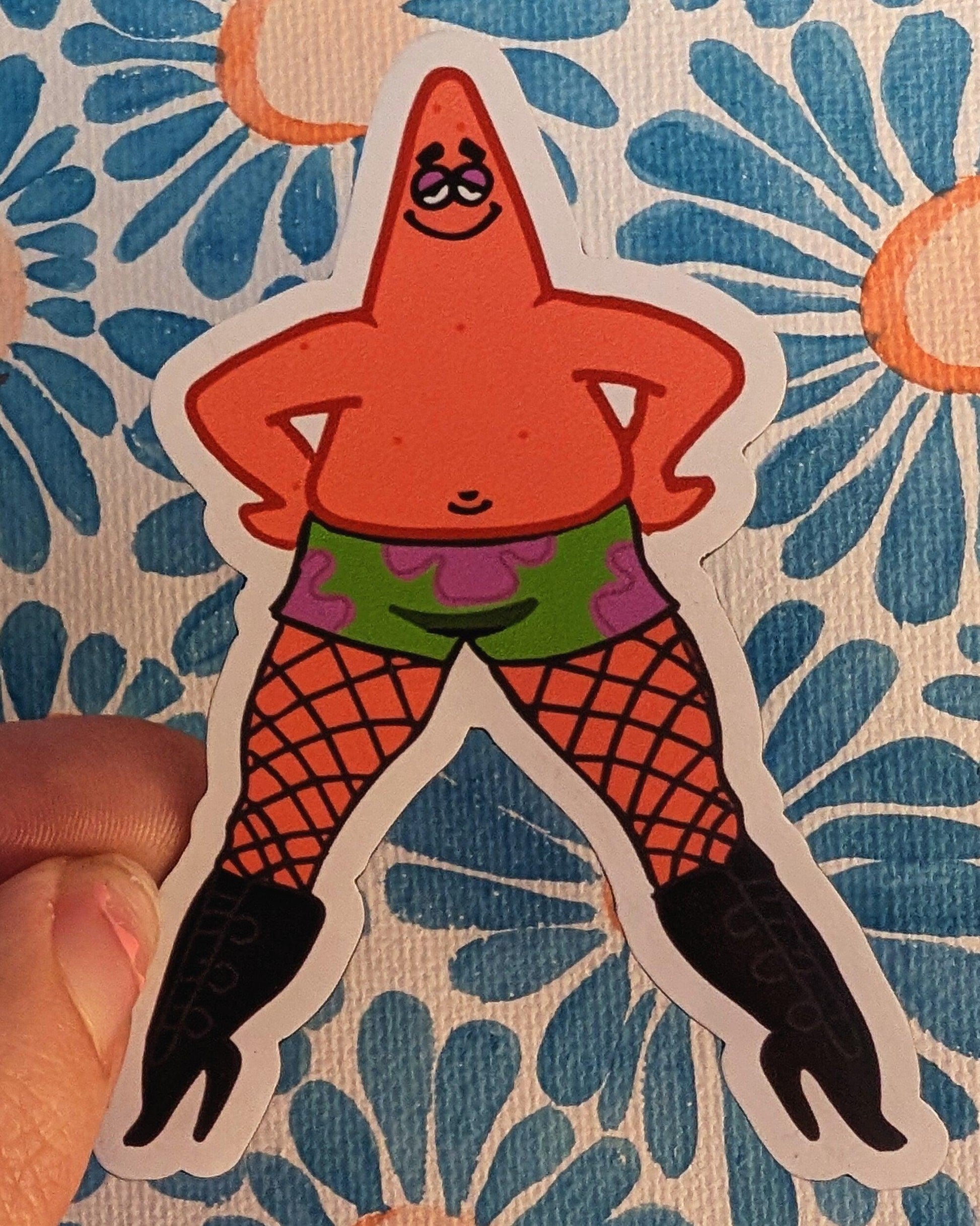 sassy starfish in heels refrigerator magnet - JellyfishParty