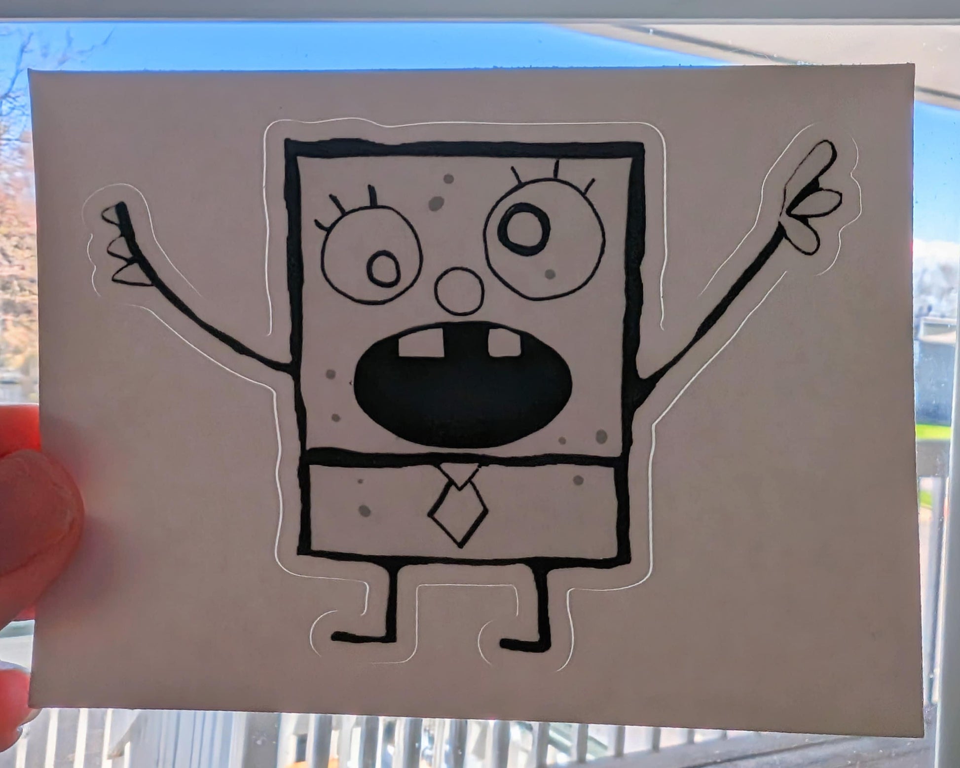 doodle vinyl sticker - JellyfishParty