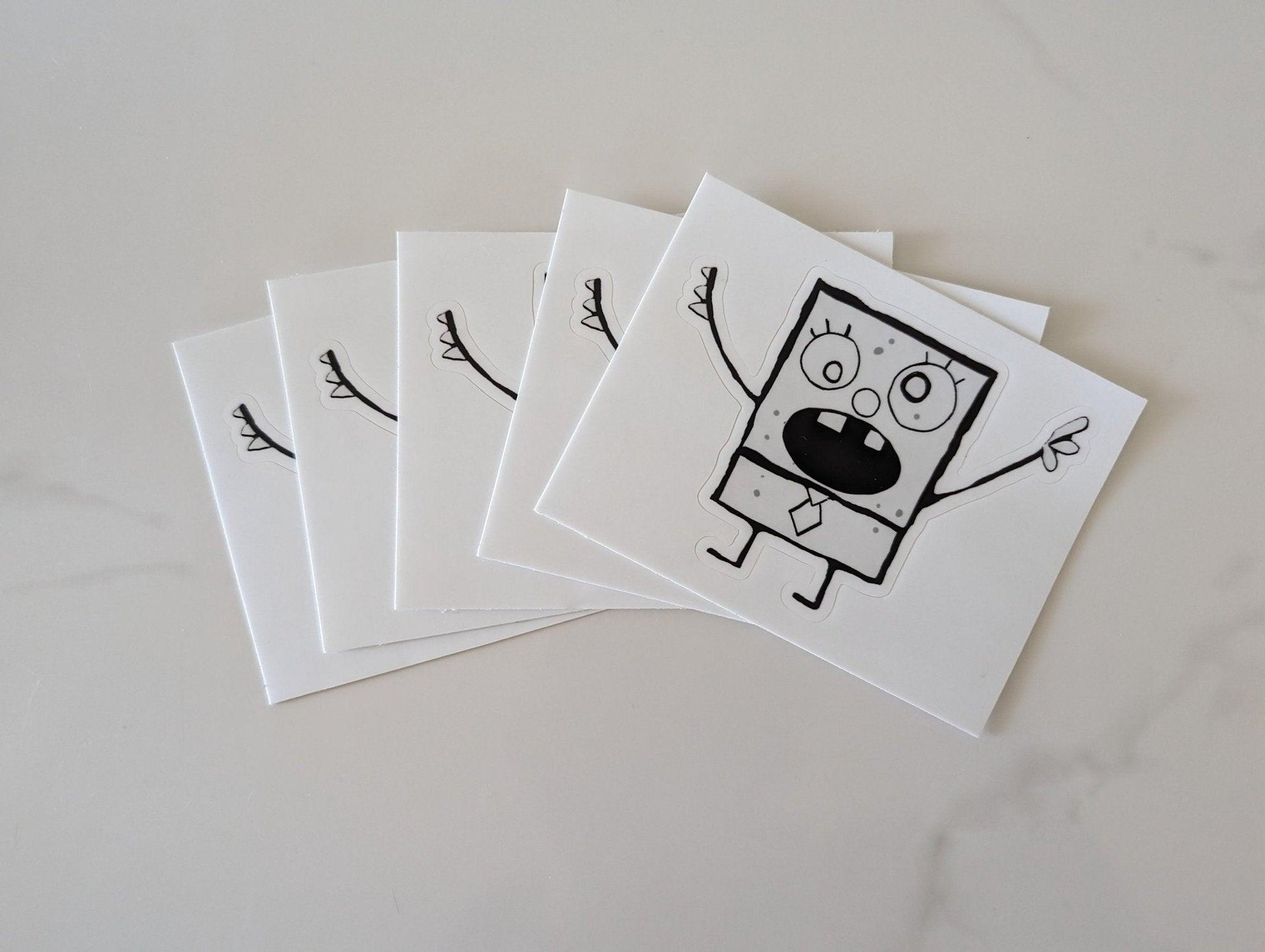 doodle vinyl sticker - JellyfishParty