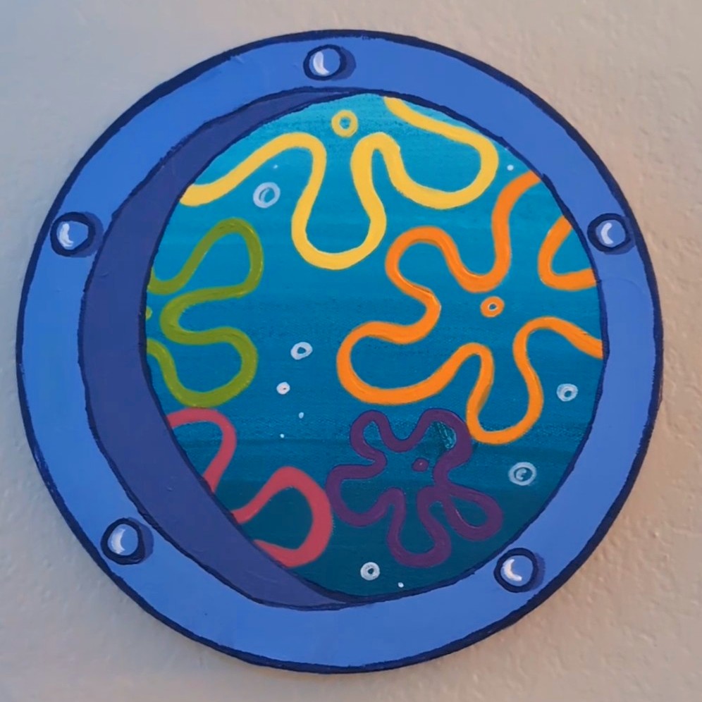 underwater window painting