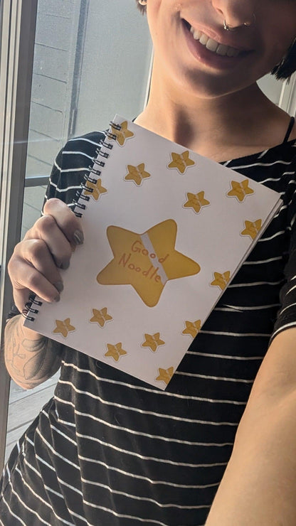 good noodle spiral notebook - ruled line - JellyfishParty