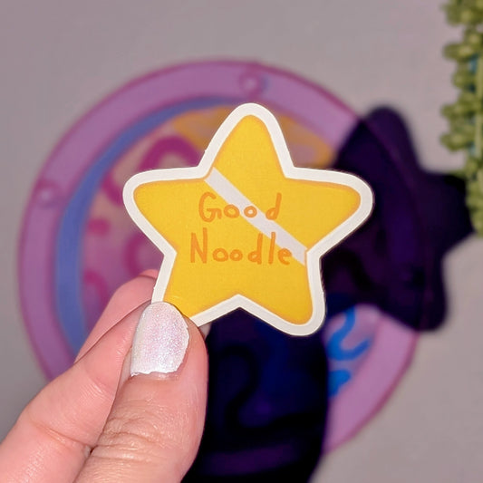 mini good noodle vinyl sticker