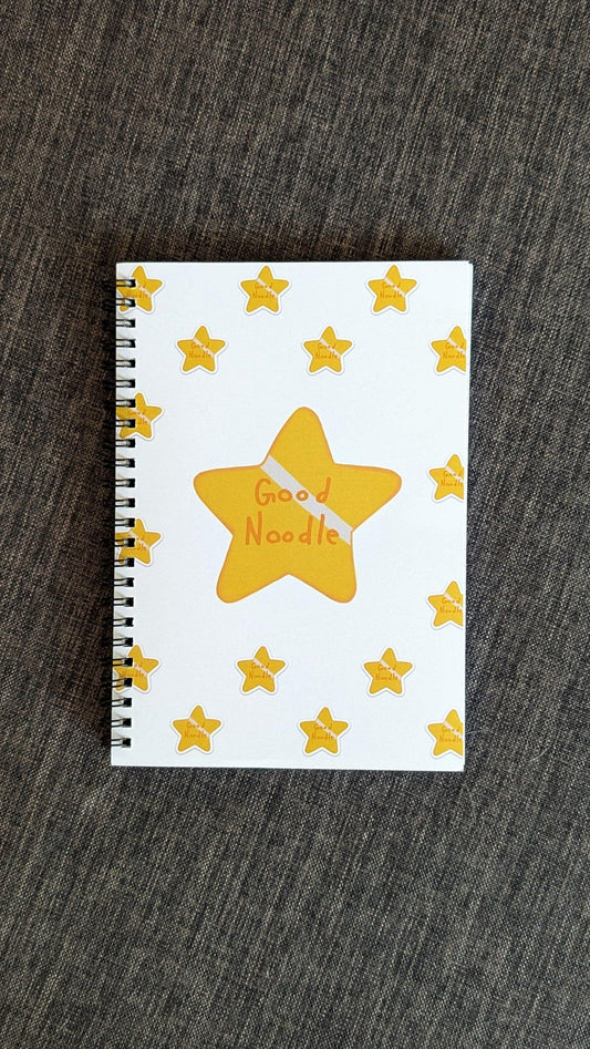 good noodle spiral notebook - ruled line - JellyfishParty